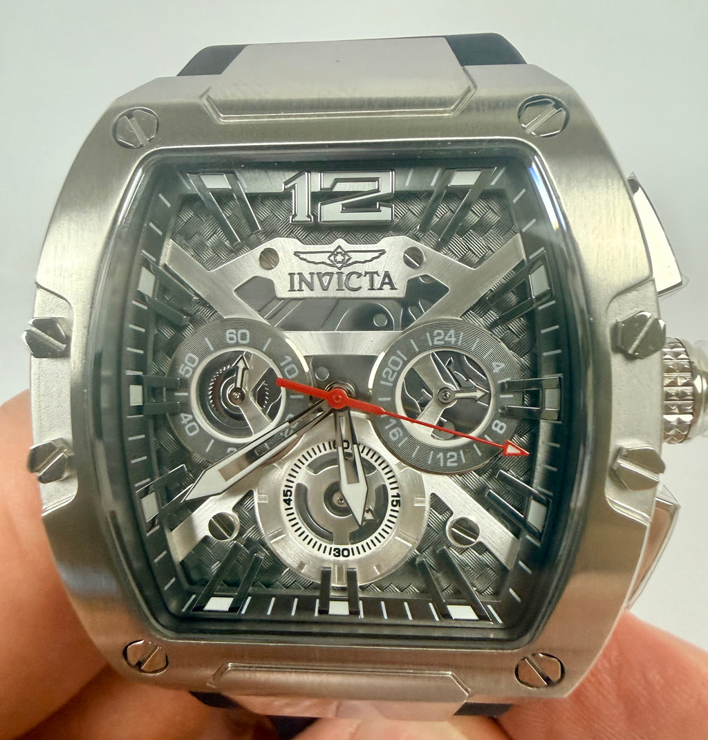 50673 Invicta Racing Sector Grid 43mm Men's Watch Chronograph Black Dial