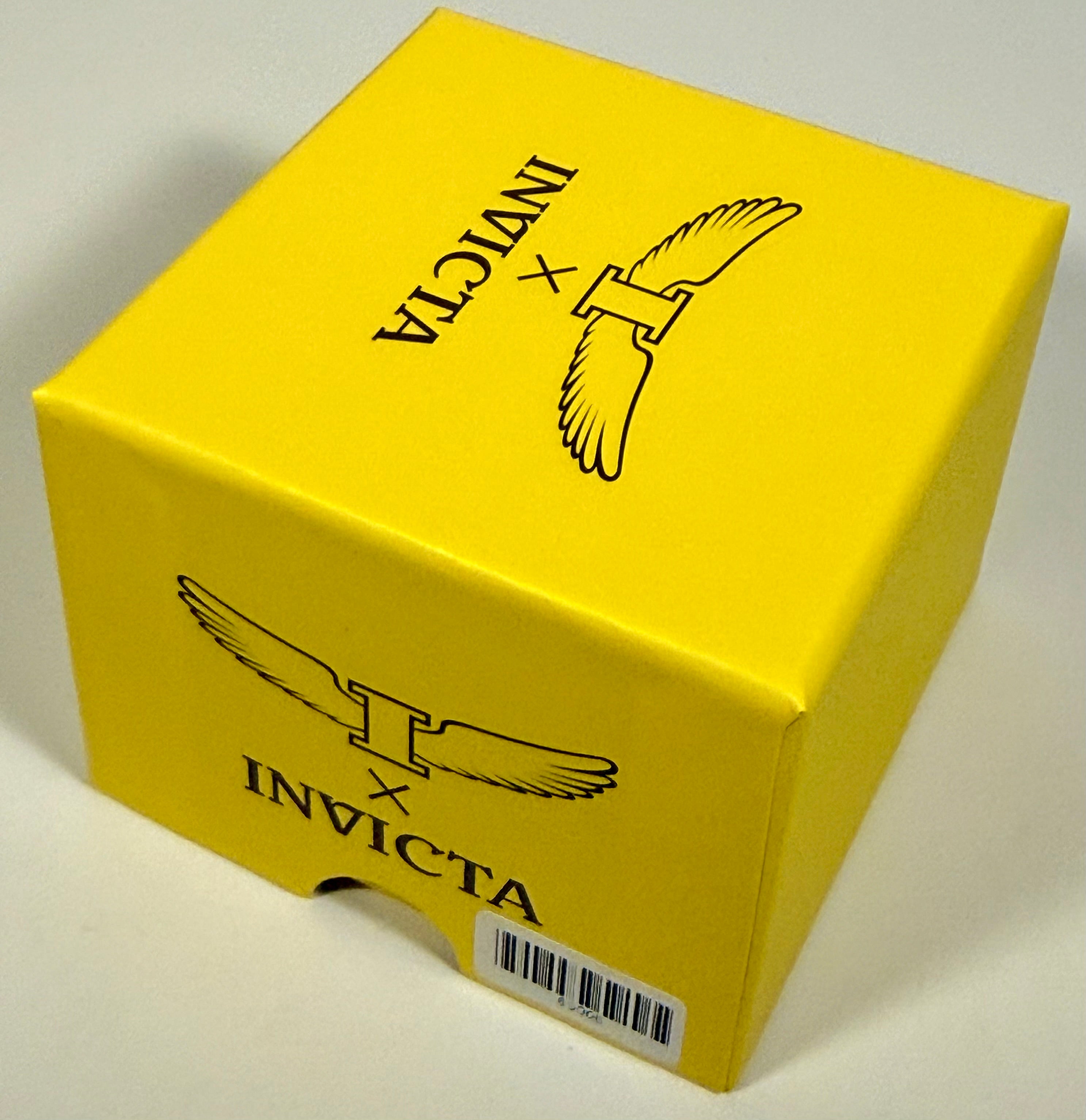 69006 Invicta Specialty I Black Dial Yellow Gold Tone 40mm Stainless Mens Watch box