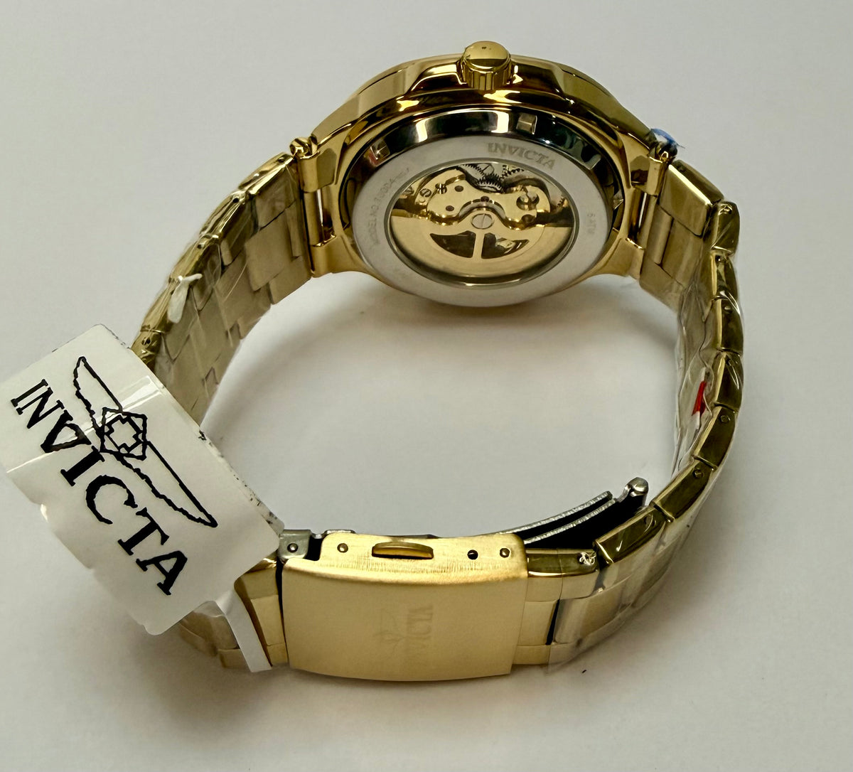 70004 Objet D Art Automatic Gold Tone Steel Skeleton Dial 43.5mm