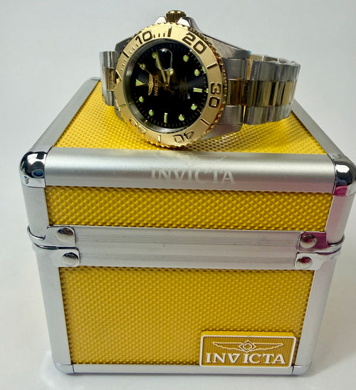 29948 Invicta Mens Pro Diver Abbysor Two Tone Black Dial Steel 43mm Watch