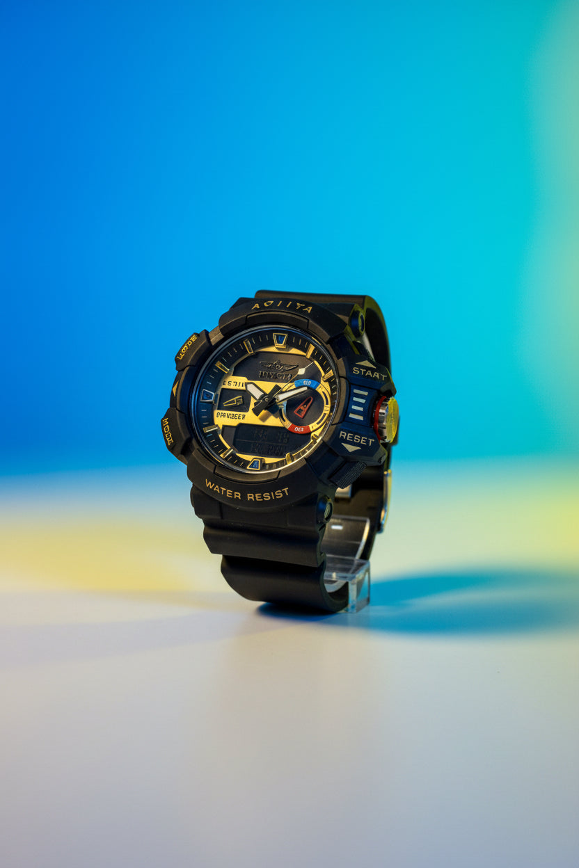 Invicta Activa Vord X watch on a white surface with 'Invicta Stores' branding in the background.