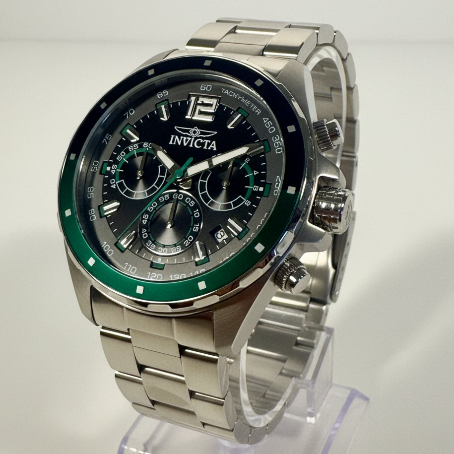 49363 Invicta Speedway Gearshift 44mm Stainless Steel Case Black Dial Mens Watch