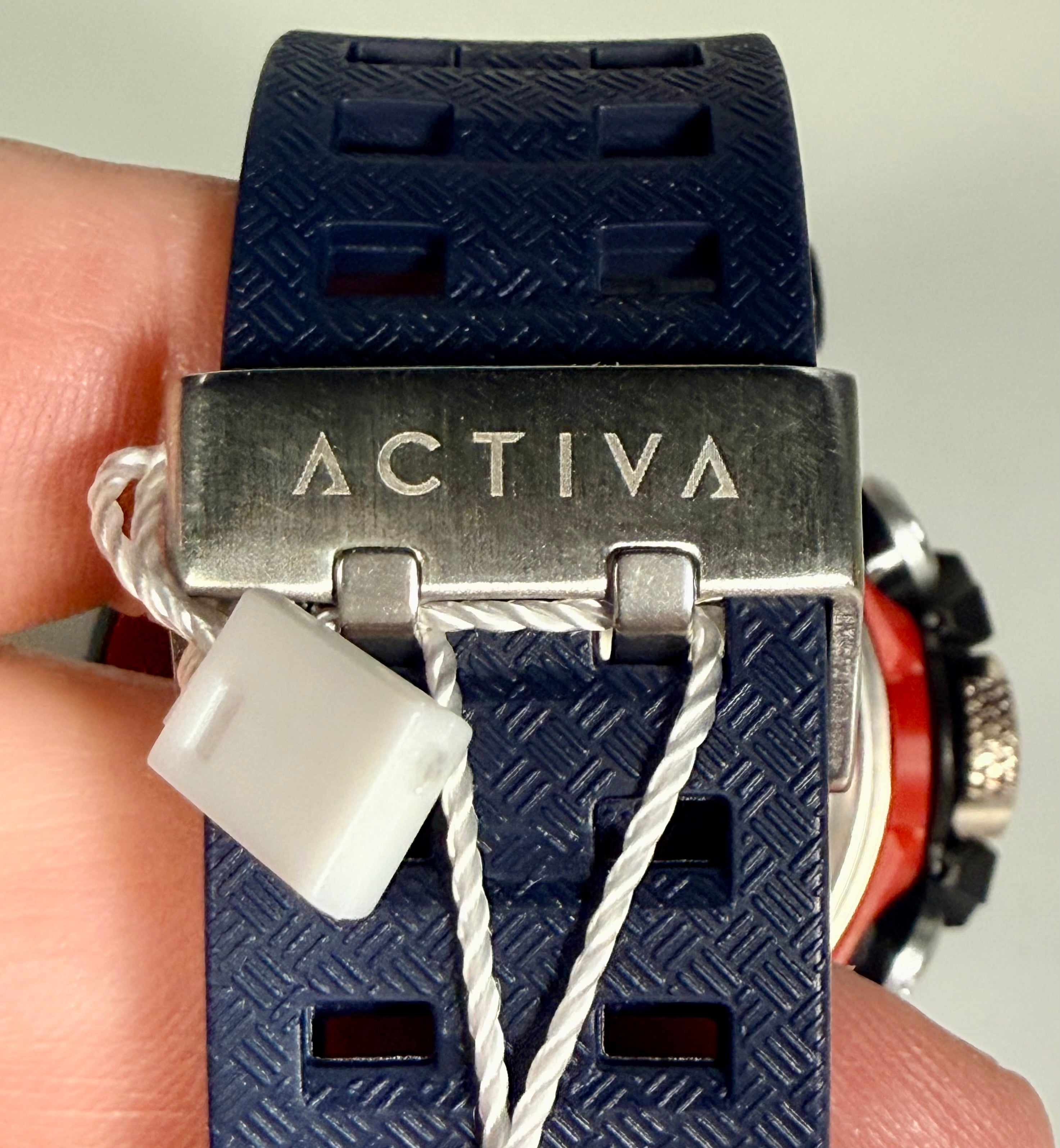 ACW8070-005 Activa X Tenon Mens Digital Black Dial Poly Strap Sport Watch 48mm clasp