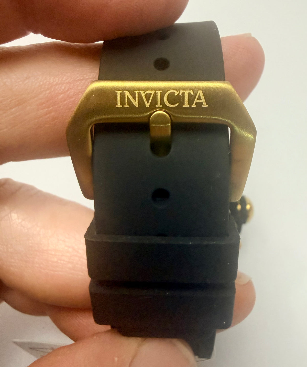 69650 Invicta Racing Vaulthan Black Chronograph Silicone Band 43.5mm