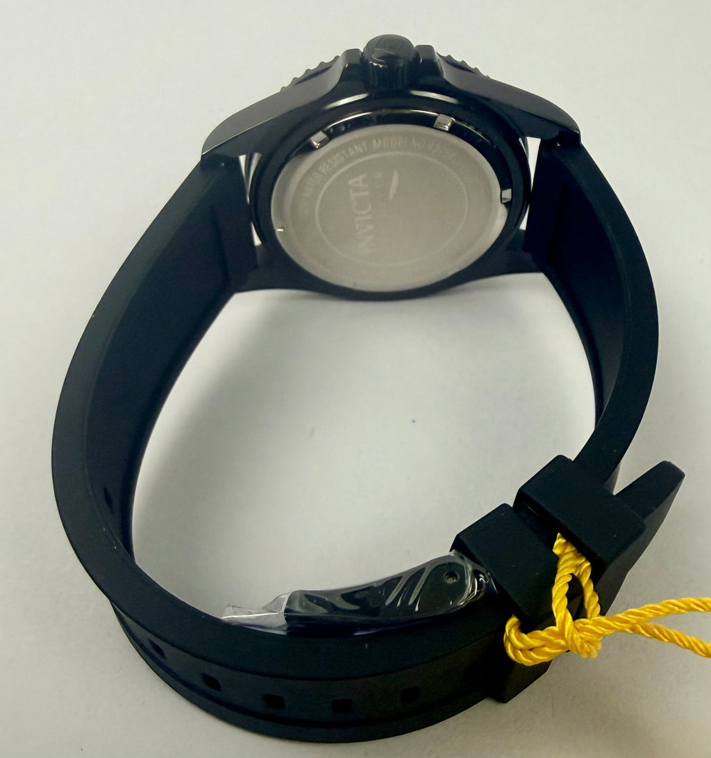 43754 Mens Pro Diver Dia De Los Muertos Skull 43mm Black Silicone Watch
