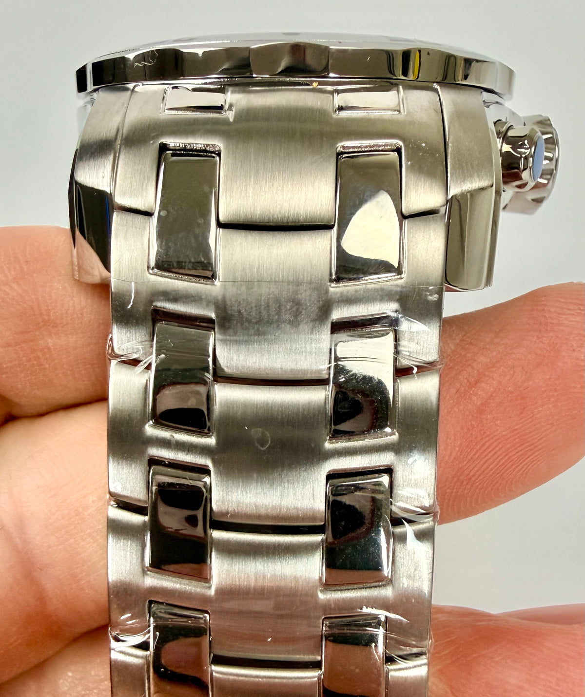 0071 Mens Pro Diver Scuba 48mm Stainless Steel Chronograph Silver Dial 200m Watch