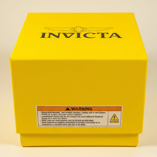 28002 Invicta Mens Pro Diver Impact Blue Dial Gold Tone Silicone 50mm 100m Watch box