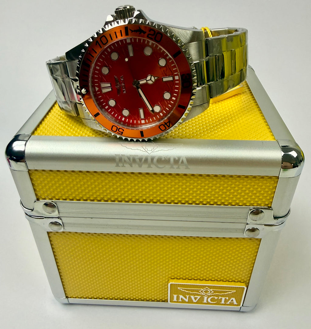 50933 Mens Pro Diver 43mm 100M Flame Fusion Crystal Watch Special Case
