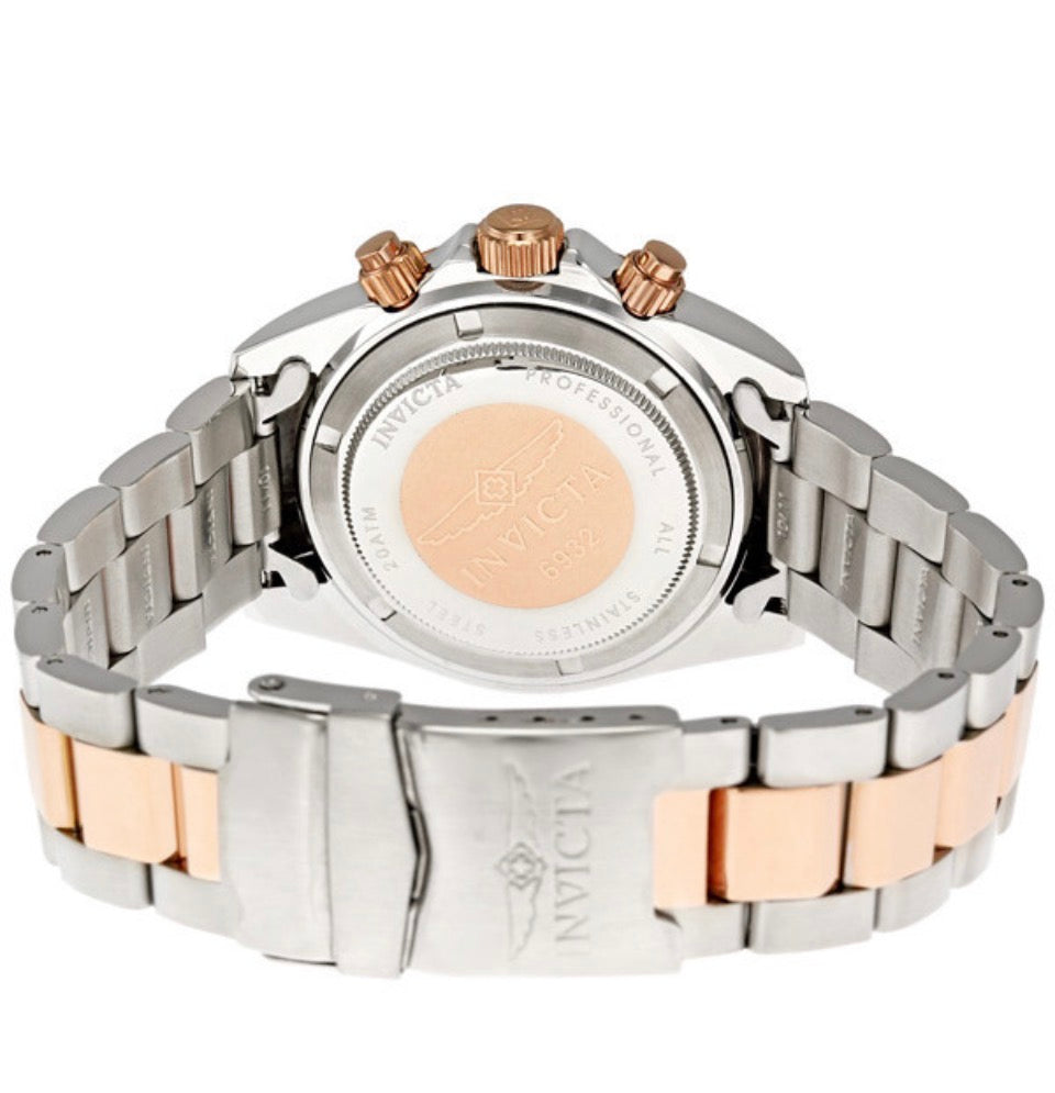 Invicta Speedway Torvane Men's Watch - 39.5mm, Steel, Rose Gold (6932) stock caseback photo