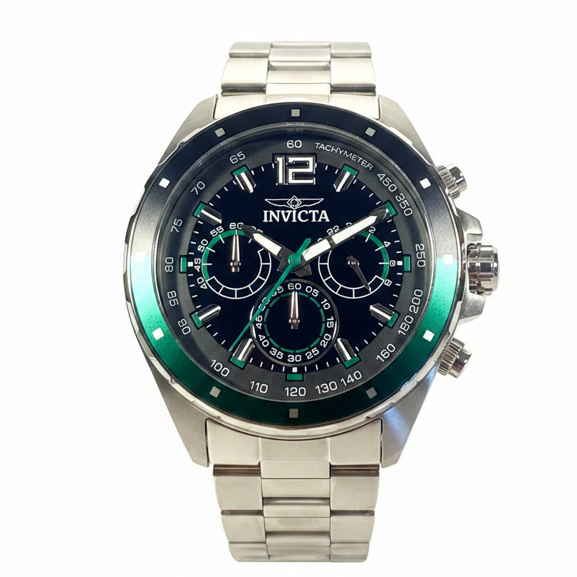 49363 Invicta Speedway Gearshift 44mm Stainless Steel Case Black Dial Mens Watch