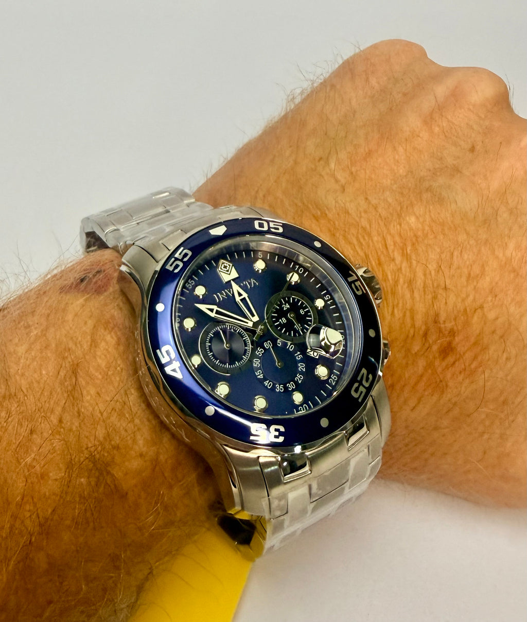 0070 Invicta Mens Pro Diver Scuba Steel 48mm Chronograph 100M Watch