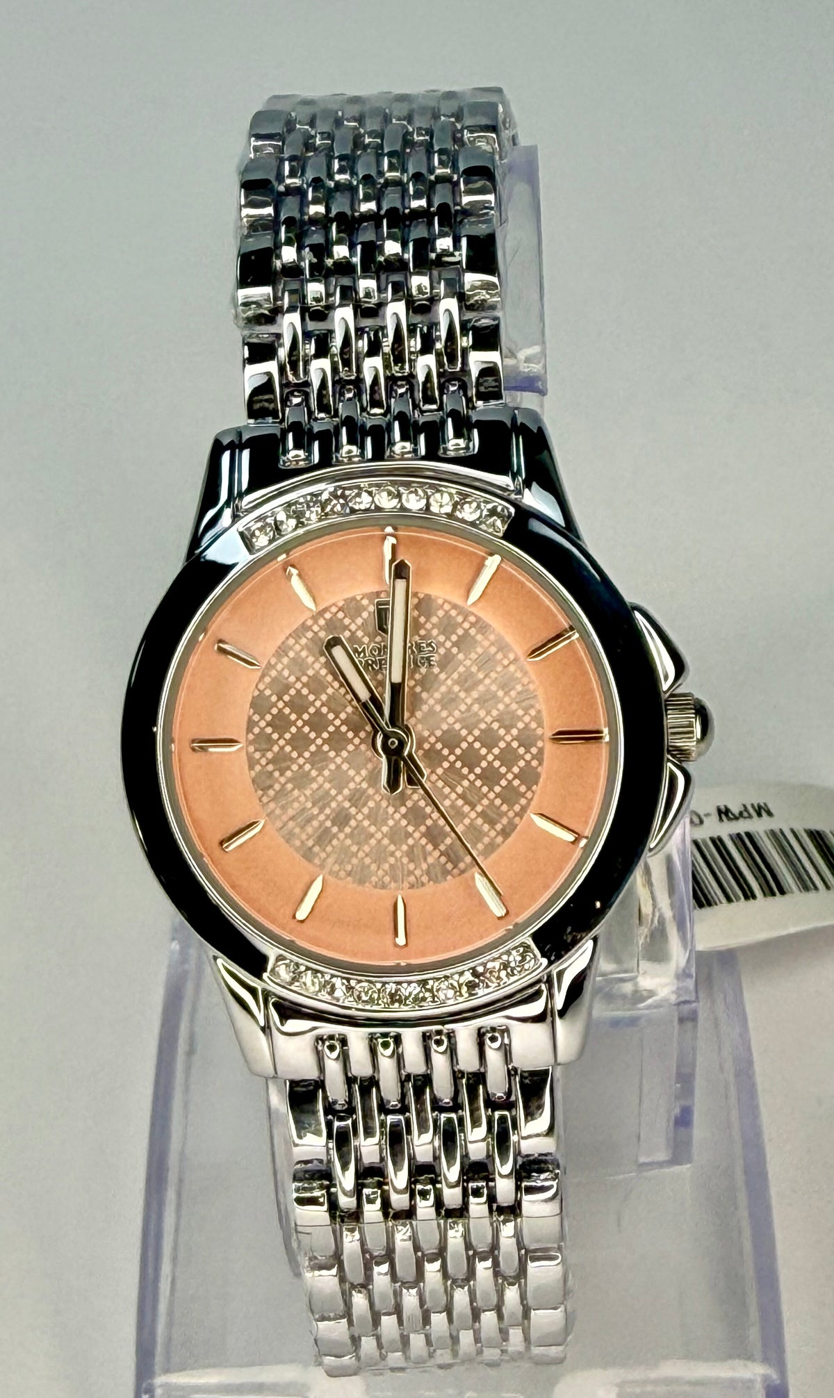 00218 Montres Prestige X Invicta Pink Dial Crystal 27mm Stainless Steel Watch