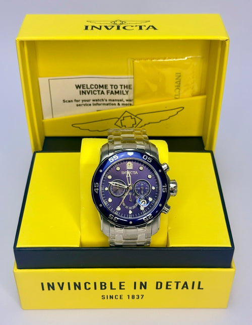 0070 Invicta Mens Pro Diver Scuba Steel 48mm Chronograph 100M Watch