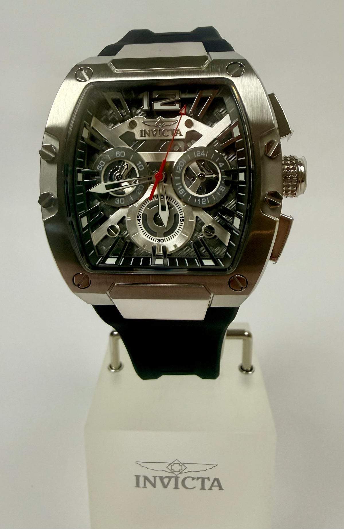 50673 Invicta Racing Sector Grid 43mm Men's Watch Chronograph Black Dial