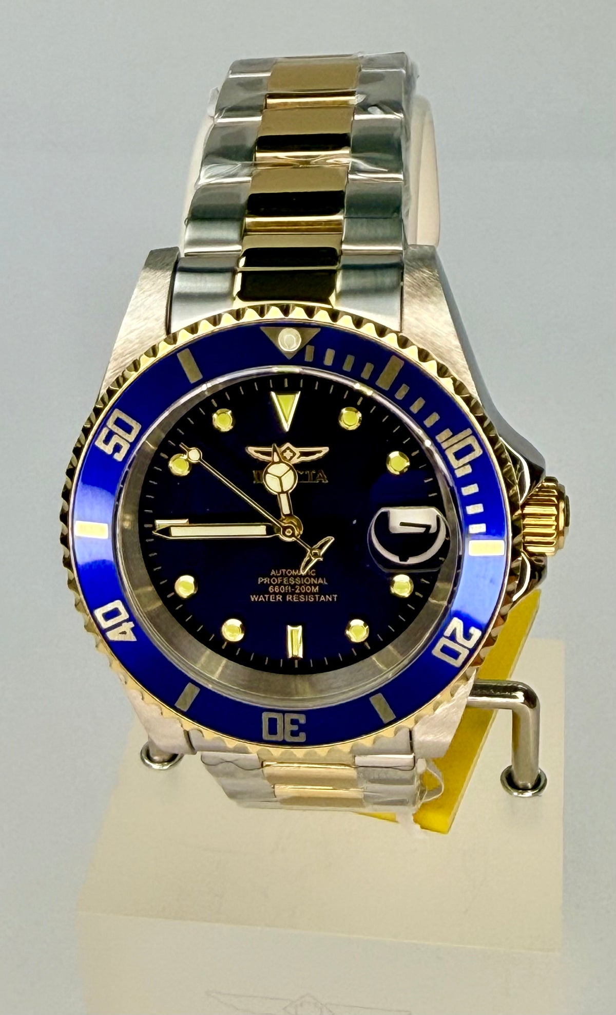 8928OB Mens Pro Diver Automatic Blue Dial Gold Tone Two Tone NH35A 40mm Watch