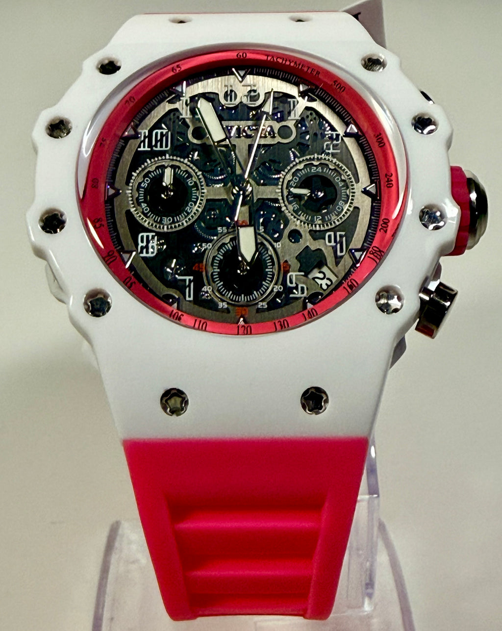 Invicta Racing Apexium Unisex Watch - 41mm, Pink (69620) lower shot