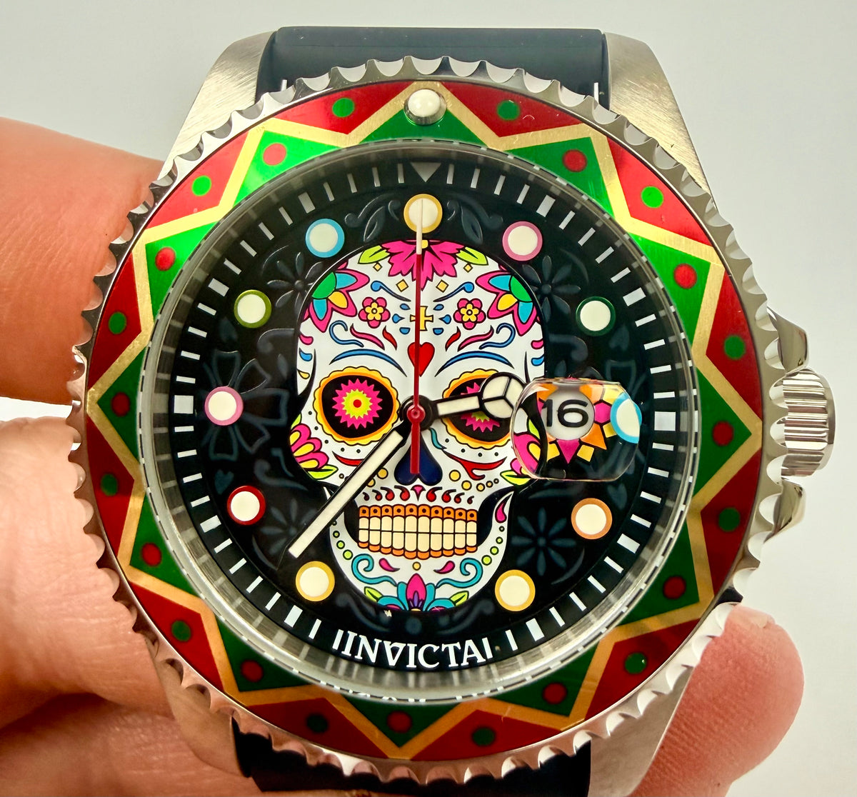 50515 Invicta Mens Pro Diver Eternal Fiesta Black Dial Stainless Steel 43mm