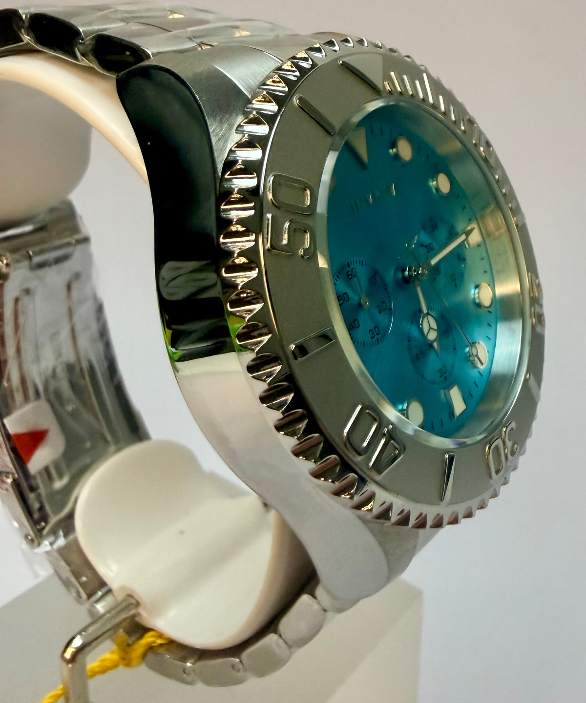 49213 Invicta Grand Diver Stenoz Chronograph 47mm Stainless Light Blue Dial 200M