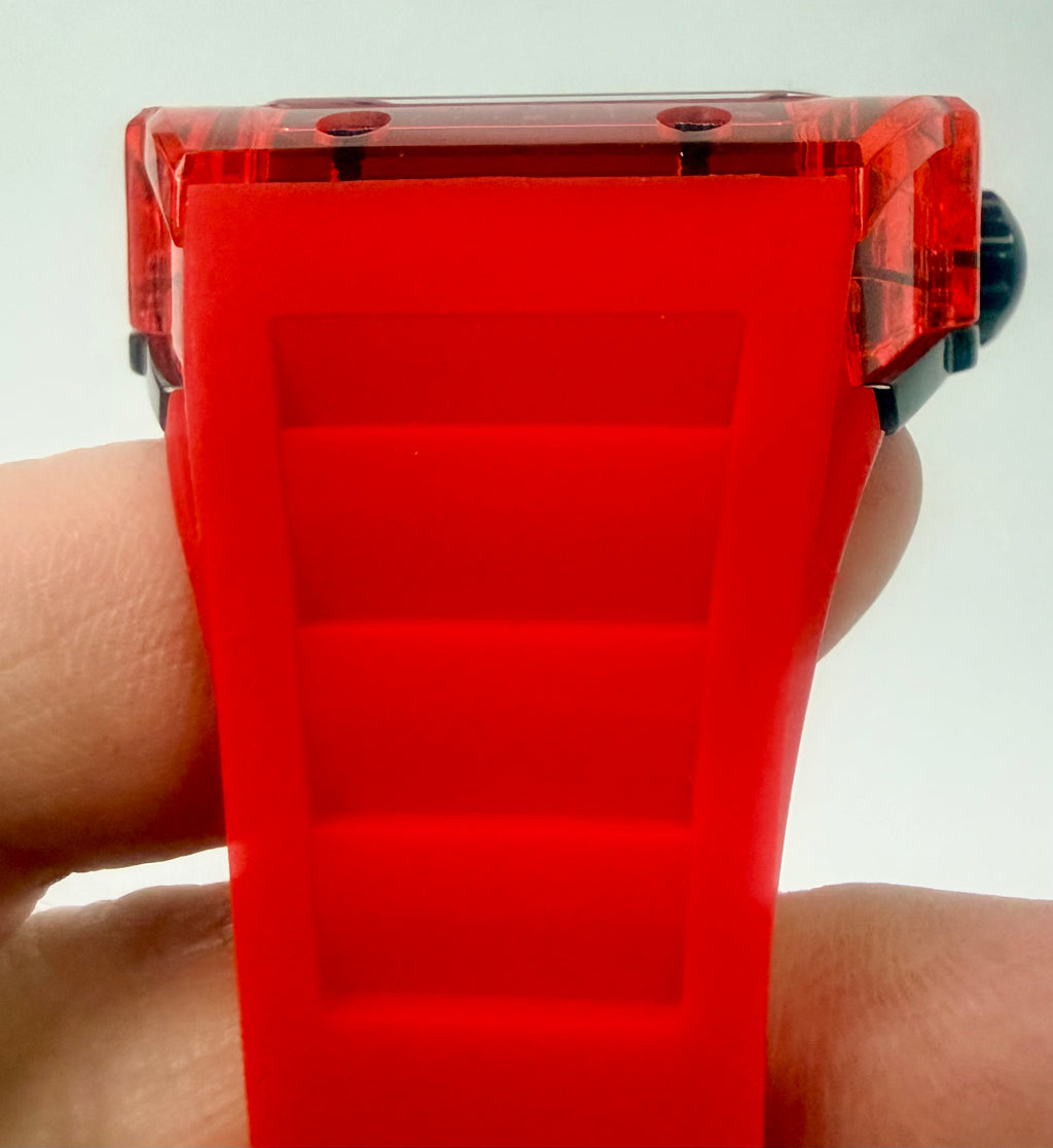 48720 Invicta Racing Cyclone Mens Watch Silicone Strap Red Dial ABS Case