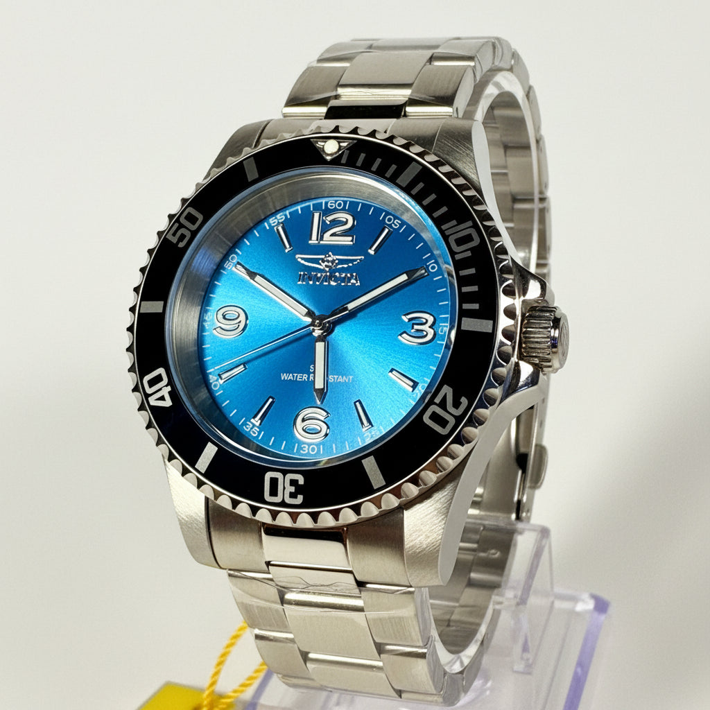 69726 Invicta Mens Specialty Velario Stainless Steel 41mm Blue Dial 30m Watch