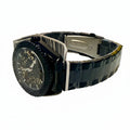 69507 Invicta Objet D Art Automatic Men Black Skeleton Dial Watch 41mm WR 30m lying on a flat surface