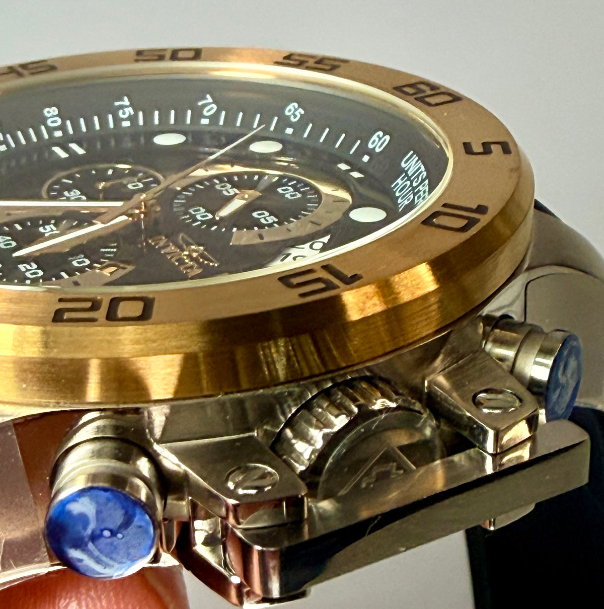19253 Invicta I Force 51mm Stainless Steel Black Dial Chronograph Watch
