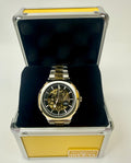 70002 Mens Watch 44mm Silver Gold Skeleton Dial Automatic In Special Case