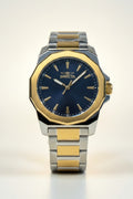 Speedway Ladies 34mm Combo Gold and silver watch with a black face on a white background