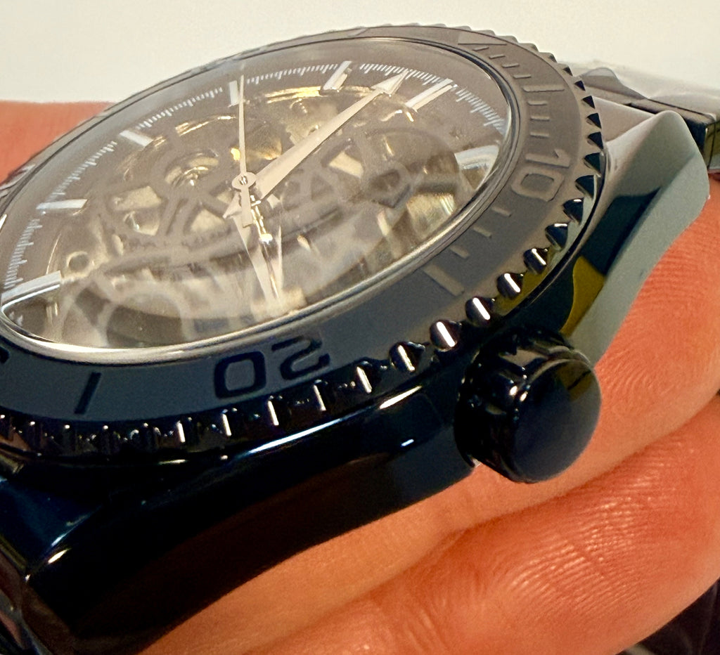 69507 Invicta Objet D Art Automatic Men Black Skeleton Dial Watch 41mm WR 30m side