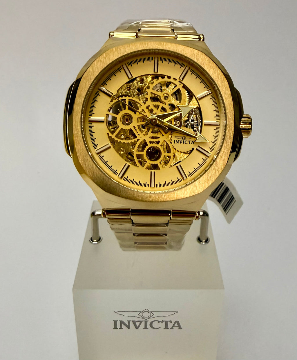 70004 Objet D Art Automatic Gold Tone Steel Skeleton Dial 43.5mm