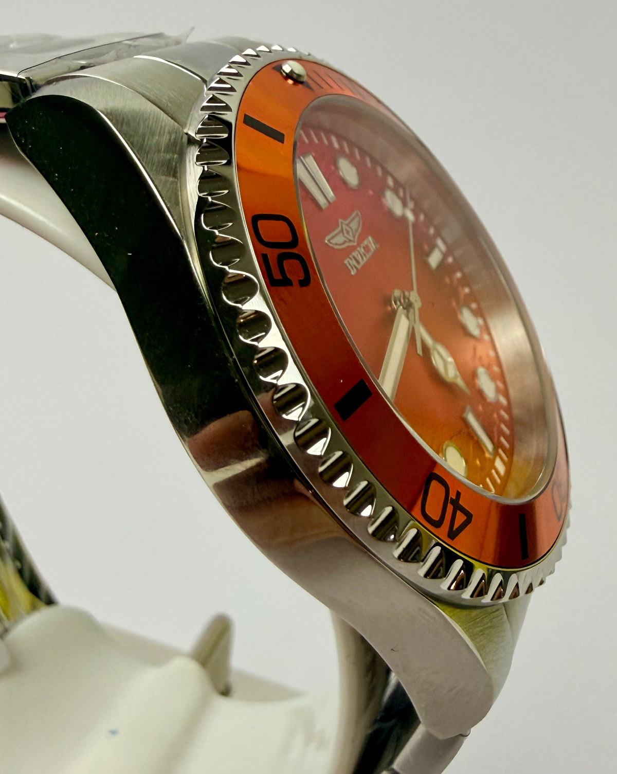 50933 Mens Pro Diver 43mm 100M Flame Fusion Crystal Watch Special Case