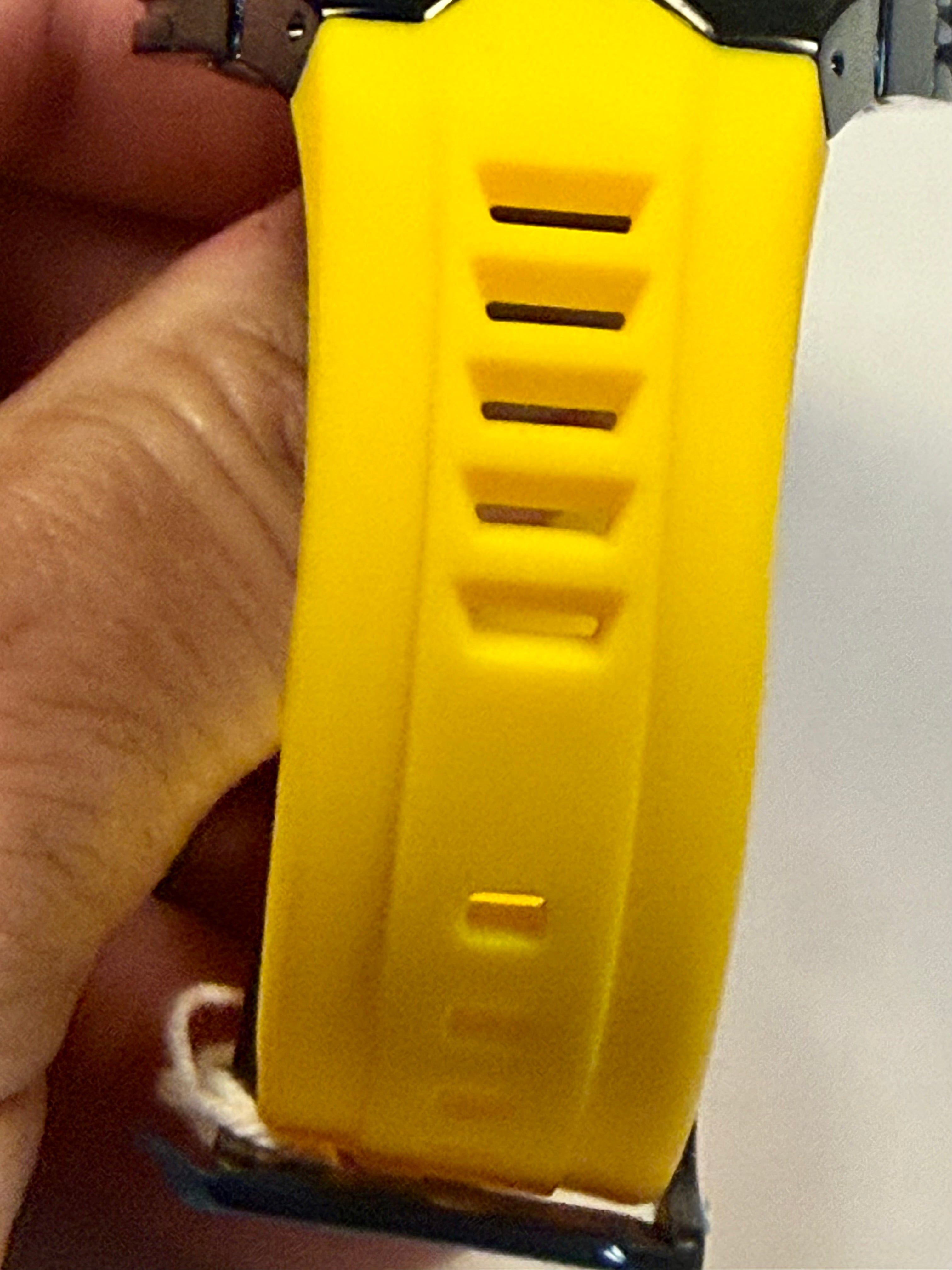 Activa ACW9549-006 Electric Yellow Skeleton Dial 44mm Black Silicone Sport NIB