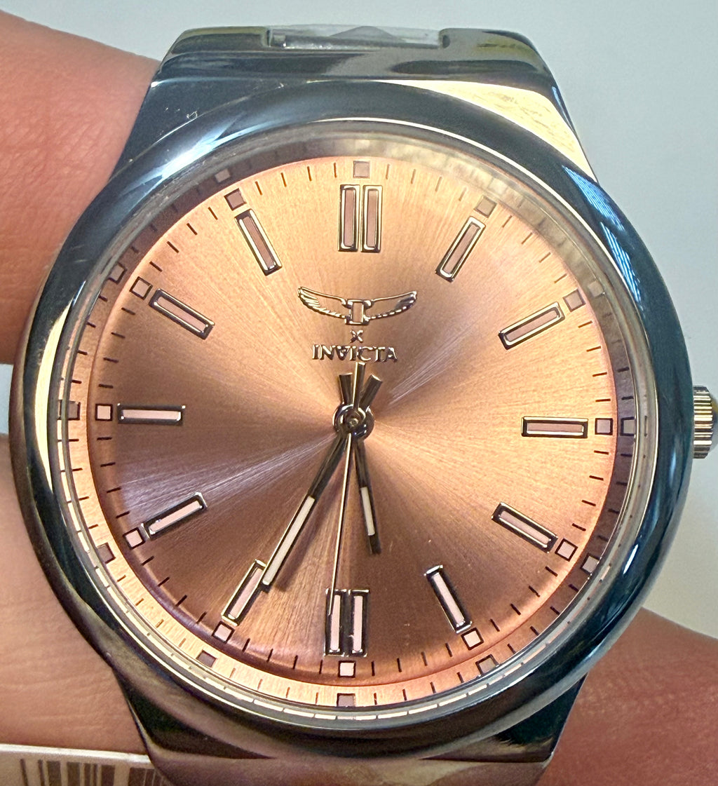 Invicta Ladies Celestial I watch on a wrist with a light background