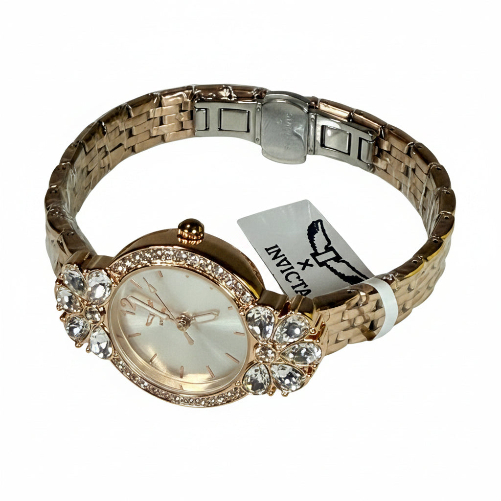 69109 Invicta Wildflower Womens 30mm Rose Gold Stainless Steel Watch 30M