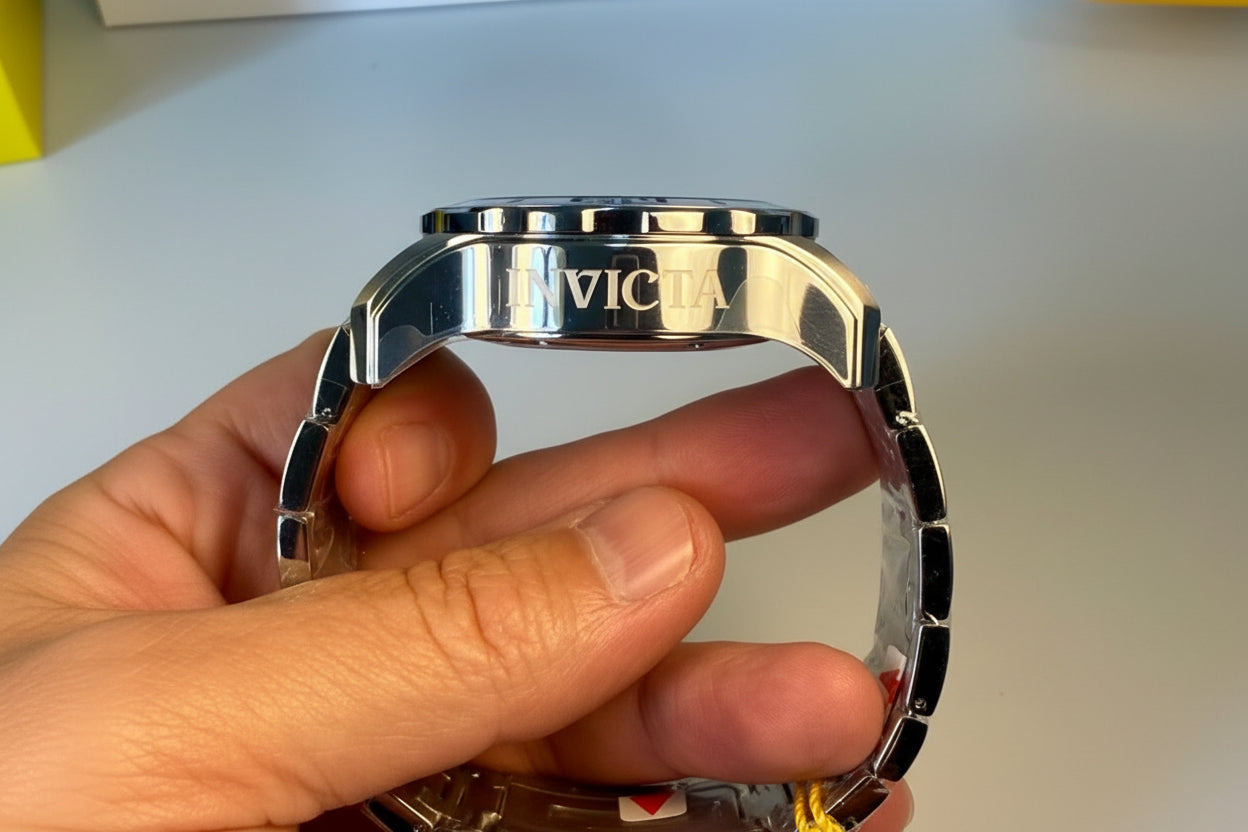 Invicta Mens Pro Diver Scuba 0071 Chronograph 48mm Silver Steel Watch New Warranty