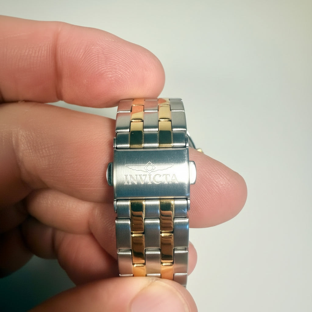 Invicta Ocean Voyage 49979 Two Tone Champagne Anchor Dial 26mm Ladies Watch