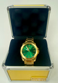 46841 Invicta Speedway Dominus Men's Watch 42mm Gold Band Green Dial Special Case