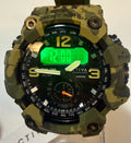 Activa X Black Ops 52mm Camouflage digital watchwith digital display on a white background