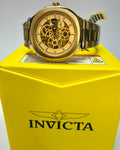 70004 Objet D Art Automatic Gold Tone Steel Skeleton Dial 43.5mm