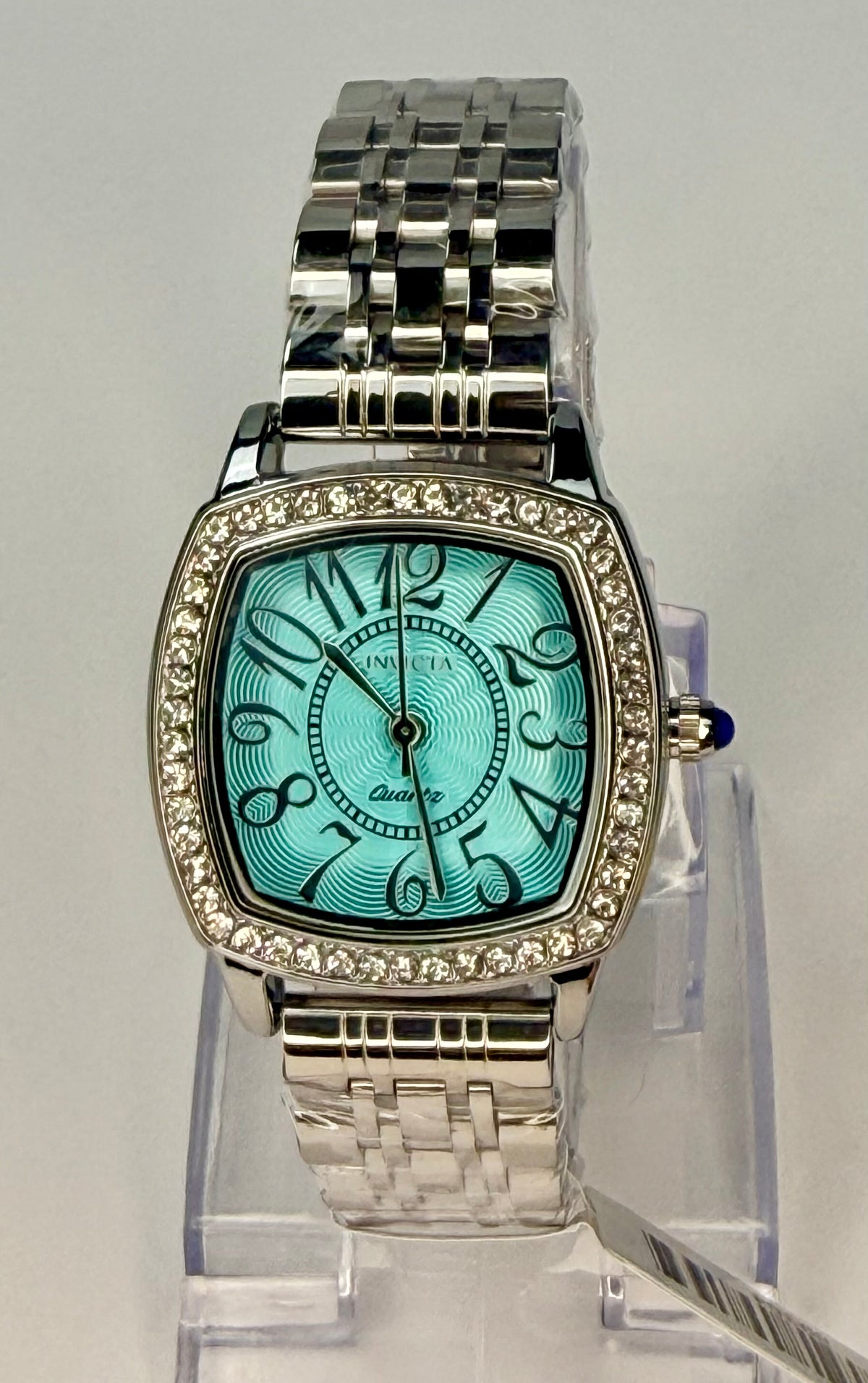69364 Women's Wildflower Stainless Steel Ice Blue Dial Crystal Bezel 31mm Watch