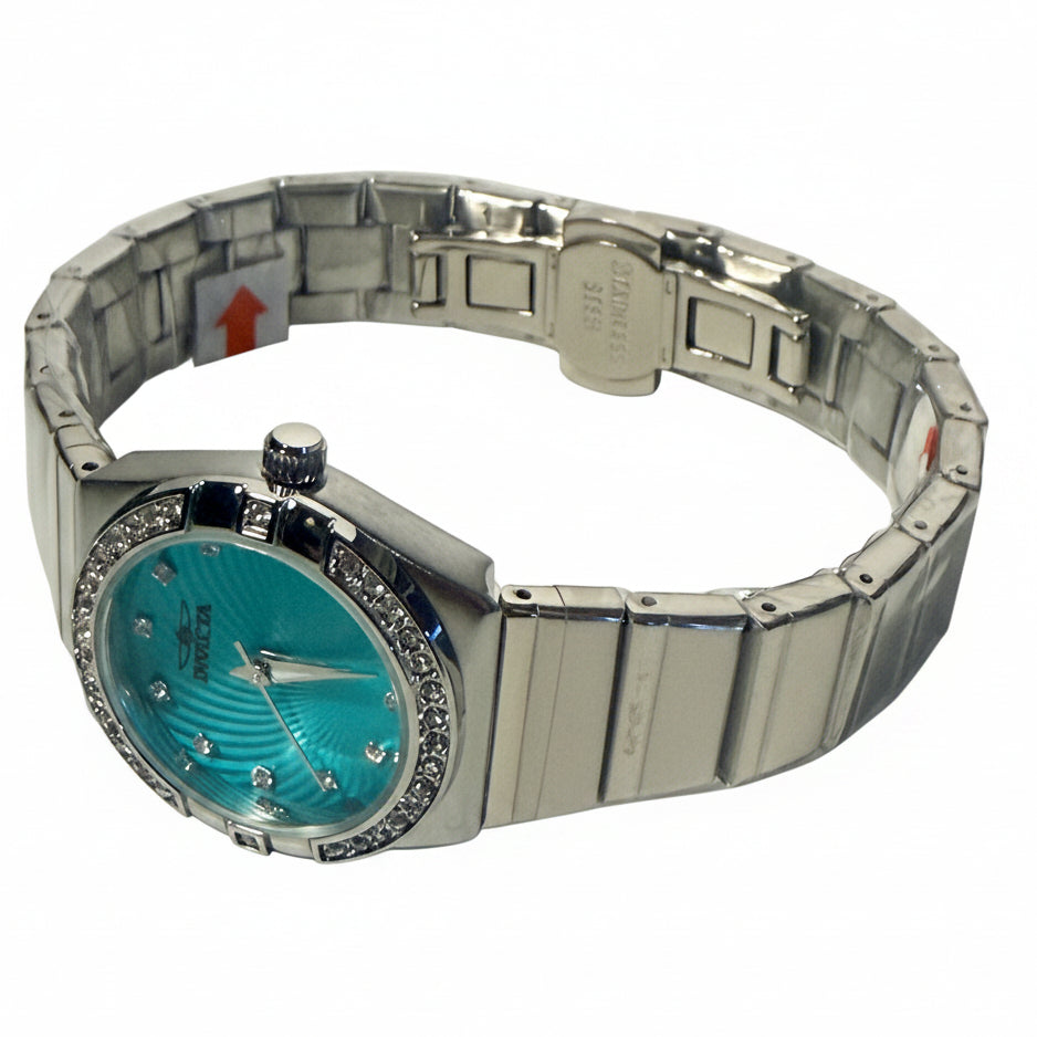 70263 Invicta Angel Glintia Womens 27.8mm Blue Dial Steel Watch 30m