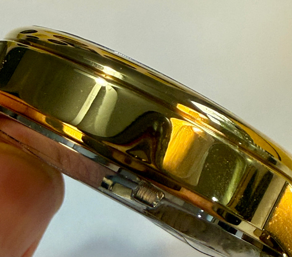 Close-up of aInvicta Mens Automatic Objet' De Art against a light background