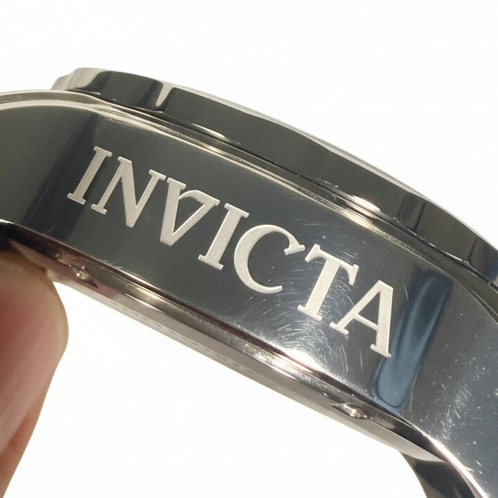 6977 Invicta Mens Pro Diver Scuba Black Dial Stainless Steel Poly Strap Watch