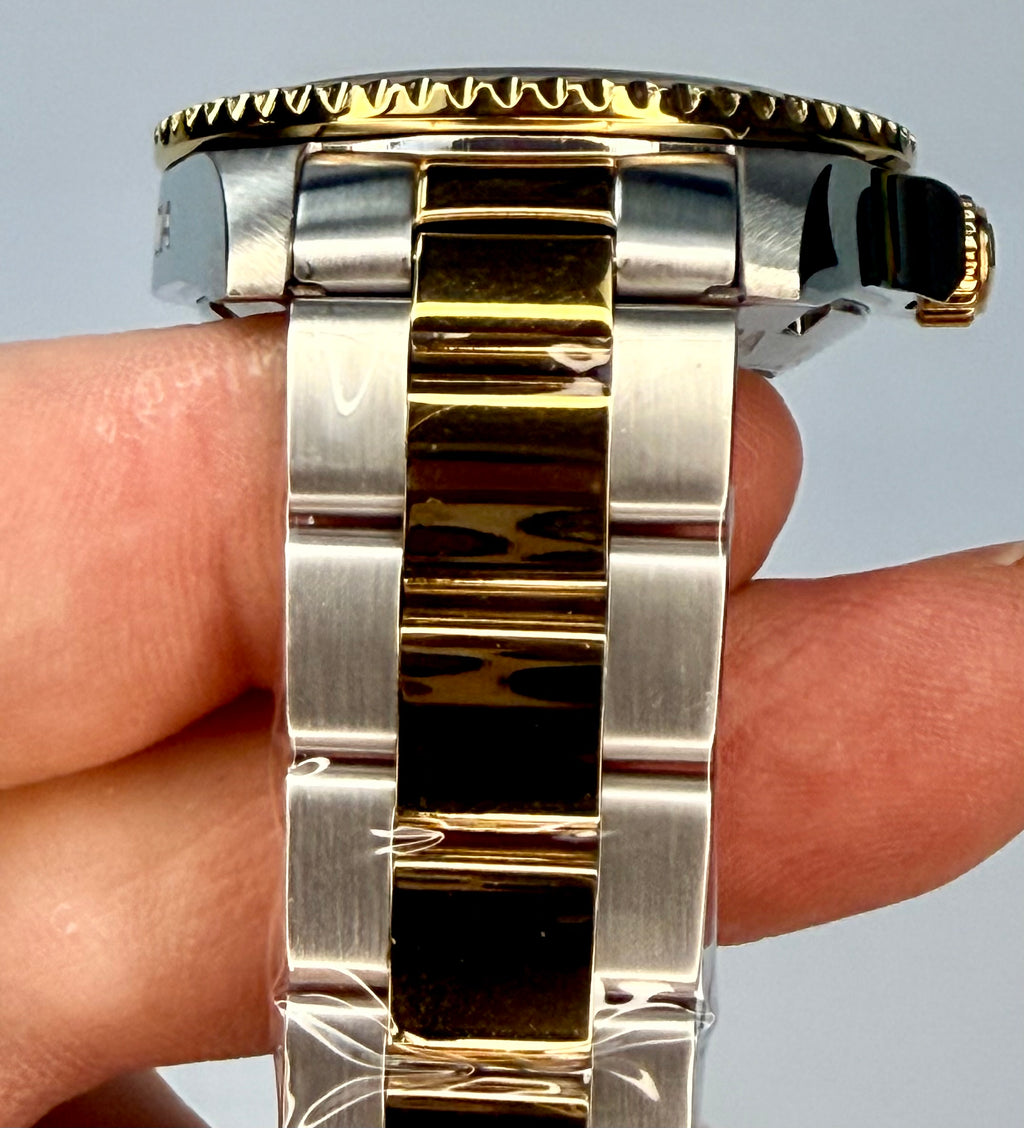 8928OB Mens Pro Diver Automatic Blue Dial Gold Tone Two Tone NH35A 40mm Watch