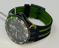 70035 Invicta Subaqua Olive Green Dial Silicone Strap Stainless Steel 44mm Watch