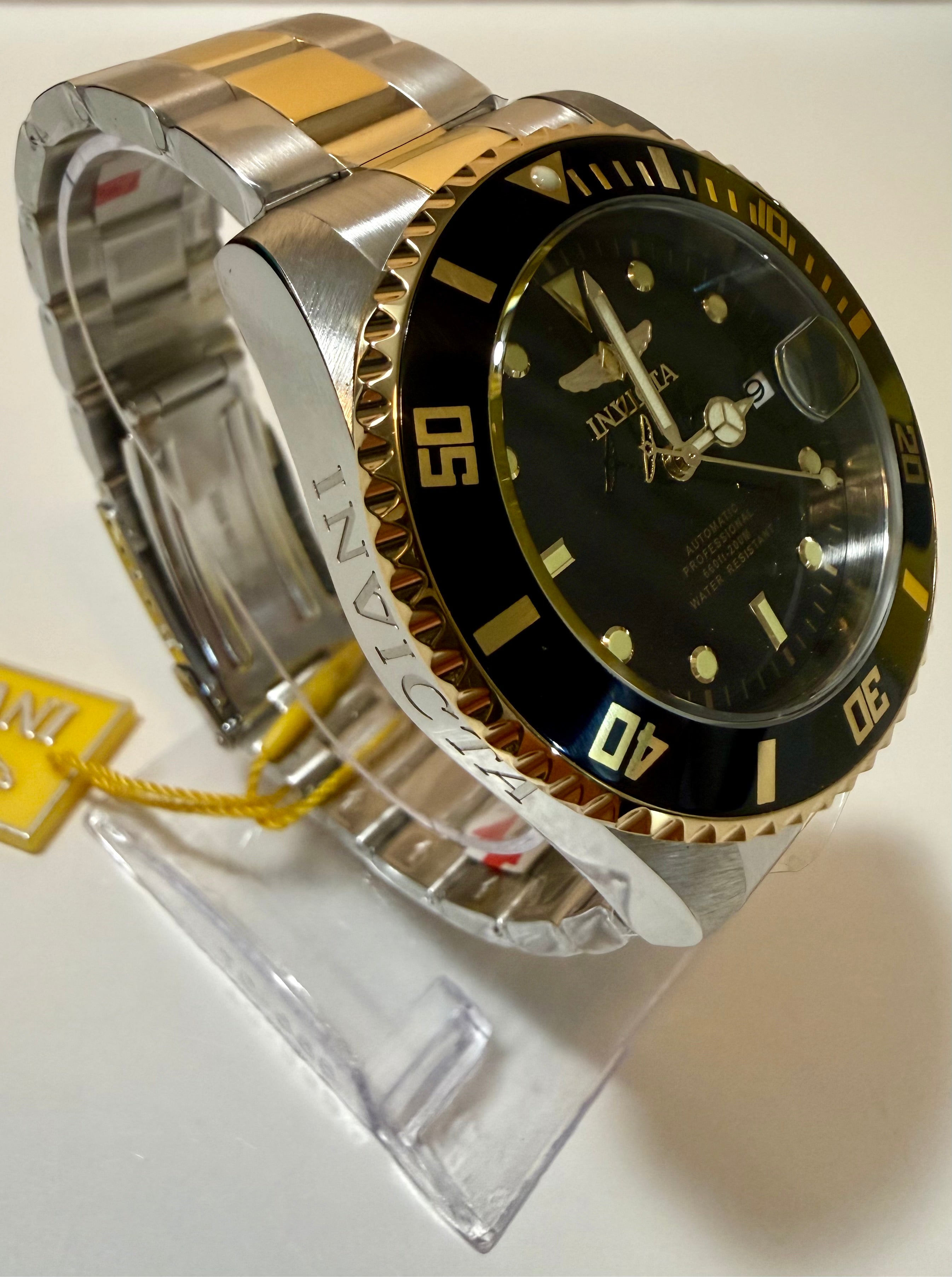 Invicta Pro Diver Harbornova Automatic Men's Watch - 44mm, Gold, Steel (36973)
