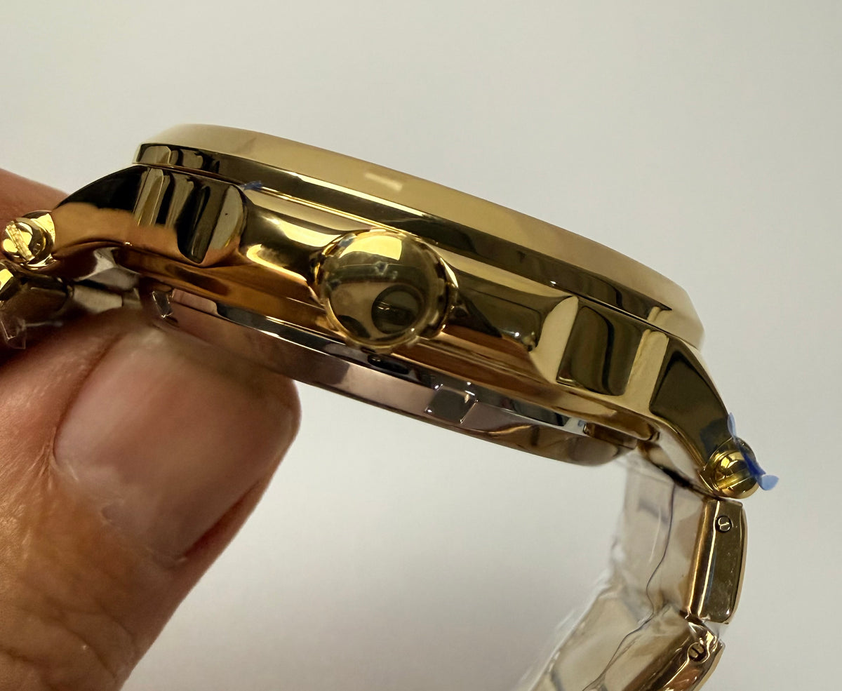 70004 Objet D Art Automatic Gold Tone Steel Skeleton Dial 43.5mm