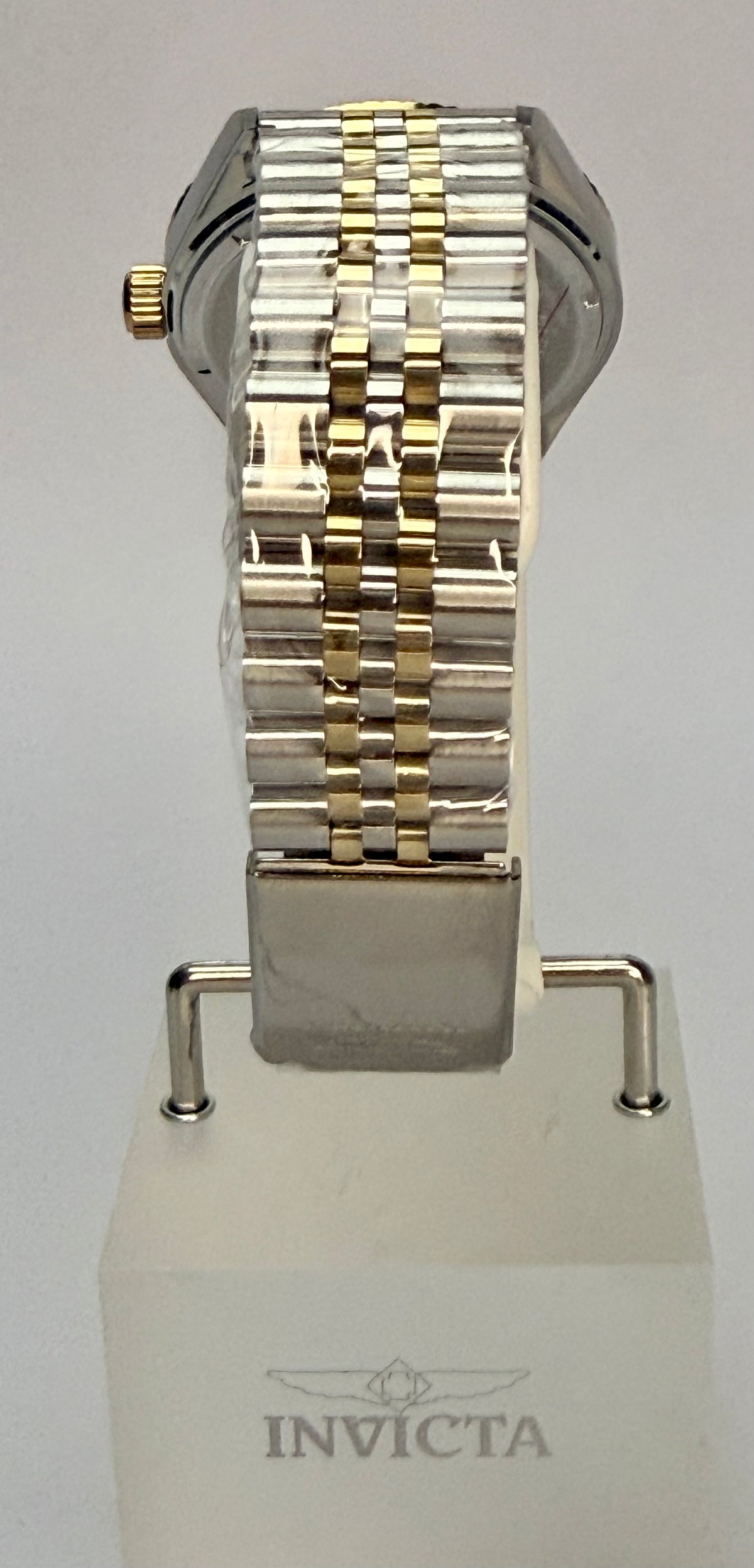 29382 Specialty Lumeris 43mm Stainless Steel Gold Dial Analog Watch Stainless Steel