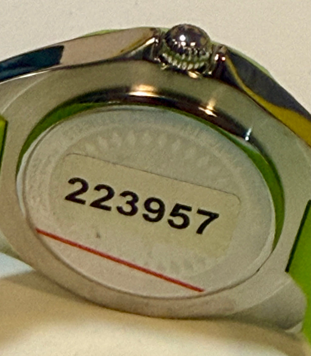 Close-up of a Invicta Unisex 38mm Angel  case with the number 223957 on a light background