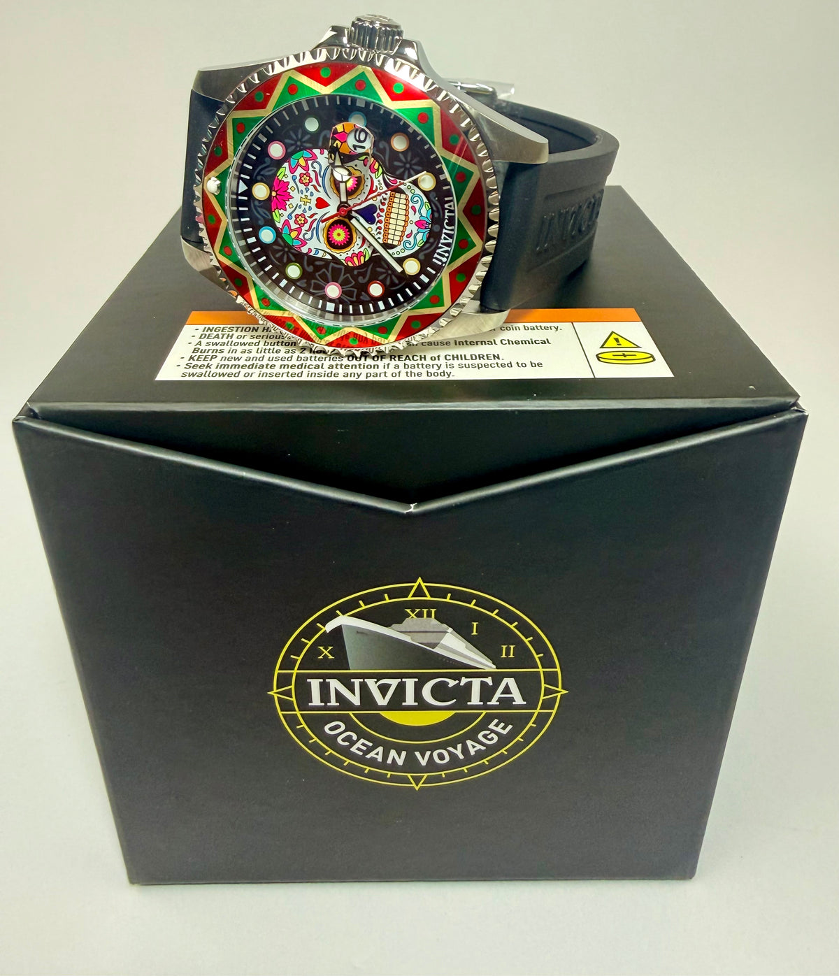50515 Invicta Mens Pro Diver Eternal Fiesta Black Dial Stainless Steel 43mm